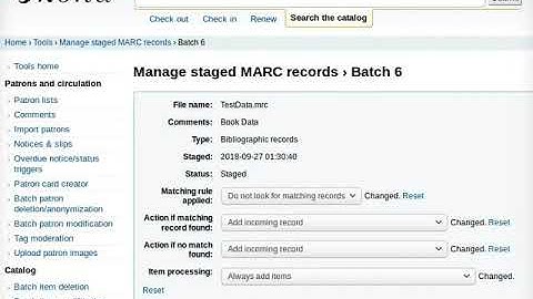 Import MARC to Koha - English