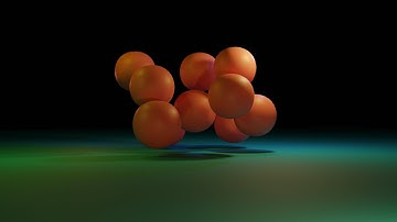 Bouncy Ball Physics Simulation in Blender