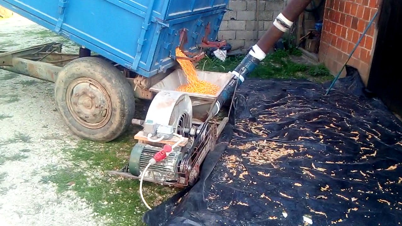 Duvaljka za kukuruz-pneumatski transporter