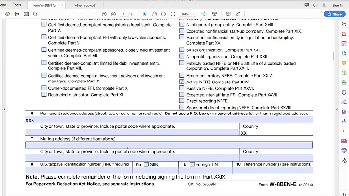 How to fill W8BEN E Form as a Company - 2018