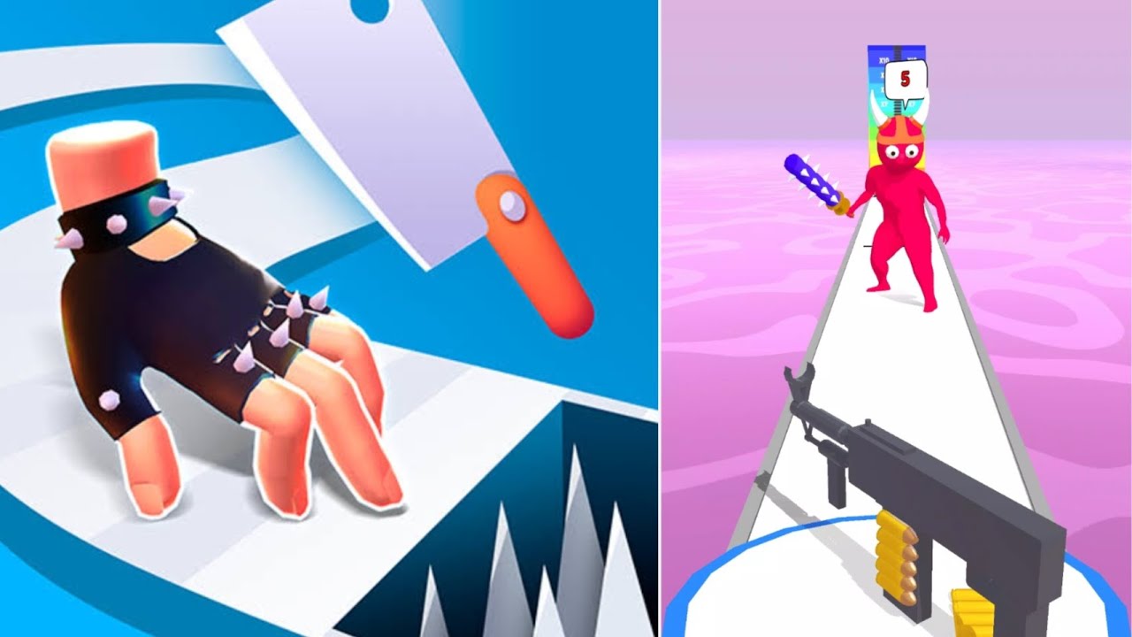 Hand rush 3d vs bullet stack games play videos | rush😰 hand🧤 🆚 bullet🔫 ...