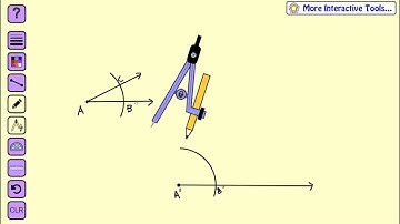 Construct an angle with twice the measure of a given angle - How To Geometry