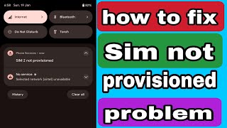 Sim not provisioned problem solved 2025 | Sim 2 not  provisioned problem