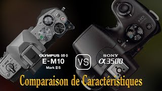 Olympus OM-D E-M10 Mark III S vs. Sony A3500: Une Comparaison de Caractéristiques
