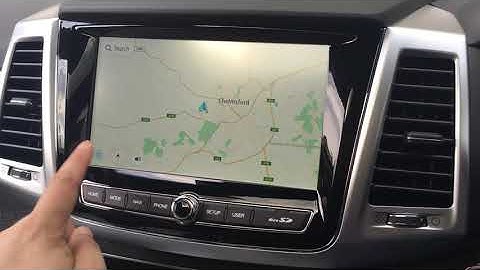 How to use the Sat Nav on a SsangYong Rexton Y451 Ultimate Plus 2.2 Diesel Auto 4x4