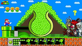 Super Mario Bros But Mario Vs The Strongest Fusion Plant In Plants Vs Zombies