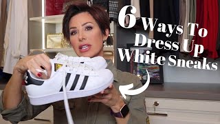 6 Ways To Dress Up White Sneakers | Dominique Sachse screenshot 3