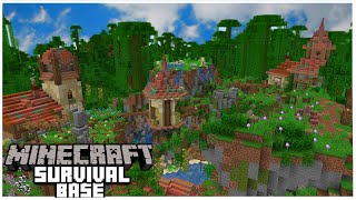 Minecraft 1.17: Lush Jungle Survival BASE! | Minecraft Timelapse & World Download