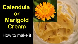 How to make Calendula or Marigold Cream DIY