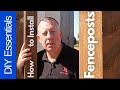 How to Dig, Set and Concrete Fence Posts