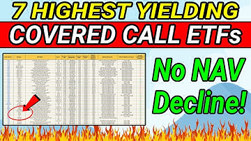 The 7 Highest Yielding Covered Call ETFs with NO NAV Decline!