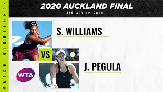 Serena Williams Vs. Jessica Pegula 2020 Auckland Open Final Wta Highlights