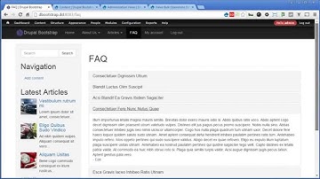 Drupal Bootstrap - 26 - Creating FAQ and Views