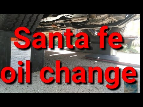 Diy Hyundai Santa fe oil change