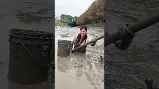 Girl In Bad Condition In The Mud