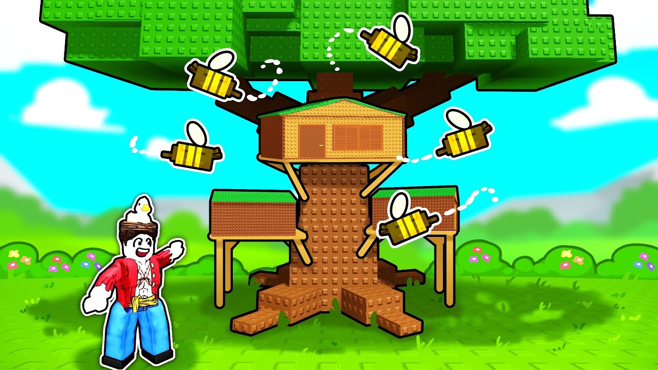 I built this CRAZY Treehouse in Roblox treehouse tycoon