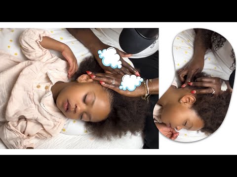 ASMR Oiling my toddlers dry scalp she looooovee it pt 4