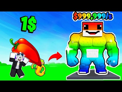 НАКОРМИЛ БРЕЙНРОТОВ ДО ГИГАНТСКИХ РАЗМЕРОВ МАКСИМАЛЬНОЙ ЭВОЛЮЦИИ! ROBLOX Catch and Feed a Brainrot