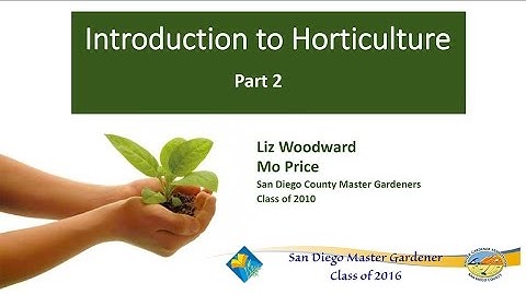 Introduction To Horticulture Part 2