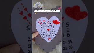 Tag Someone whose birthday in August💕✨|#shortsfeed #shorts#aesthetic#craft#diy