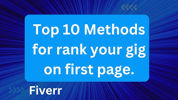 How to Create A Professional Gig 2022 | How To Rank Fiverr Gig On First Page Bangla Tutorial 2022