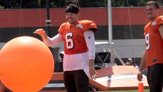 Baker Mayfield in action on Day 10 of Browns training camp
