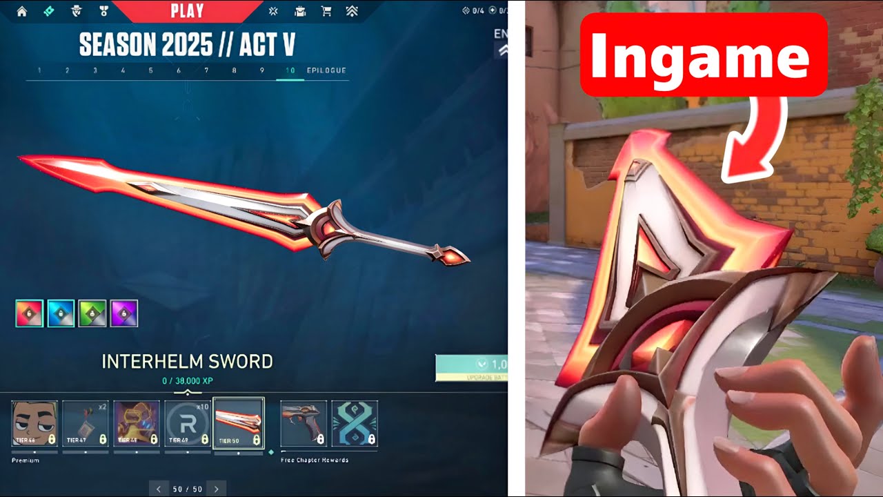 New Season 2025 Act 5 Full Battle Pass Skins in Valorant (Ingame) - YouTube