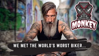 The World's Worst Biker - He did EVERYTHING wrong...