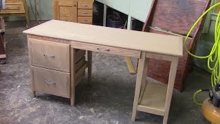 My buddy asked me to build him a simple and cheap computer desk. And, once again I demonstrate why I don