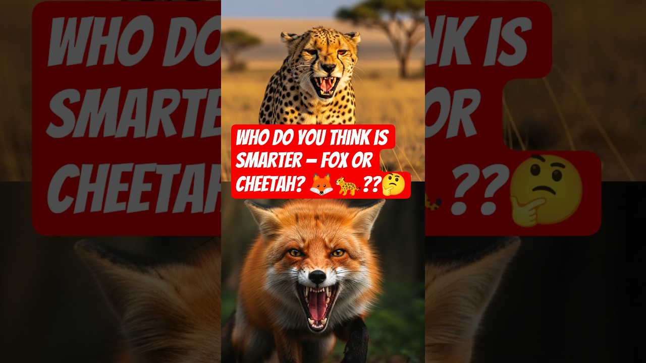 Fox Defeats 🤯☠️ Hen, Duck, Cat, Dog, and Even Eagle — cheetah vs fox | Who win..??🥵🤔