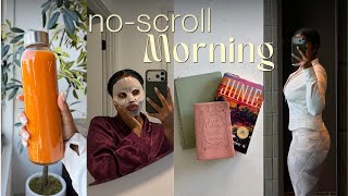 My NO-SCROLL Morning Routine ⛅️ Habit Stacking to Have a Productive Day
