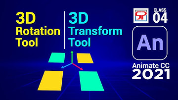 Adobe Animate CC 2021: 3D Rotation Tool and 3D Transform Tool | Flash Tutorial | Hindi Tutorial