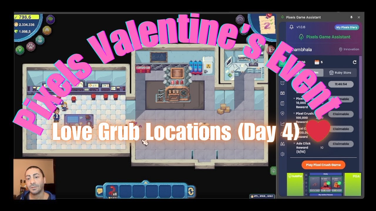 Pixels Valentine’s Event – All Love Grub Locations on Day 4! ❤️
