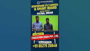 Benchmark PTZ Camera and Smart Board Installation at Patna | Teaching Studio Setup Provider Bihar
