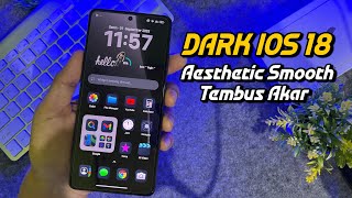 🔥Xiaomi Rasa iPhone‼️Tema Dark iOS 18 Paling Aesthetic Smooth Dan Tembus Akar