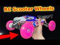 Scooter wheels on rc car