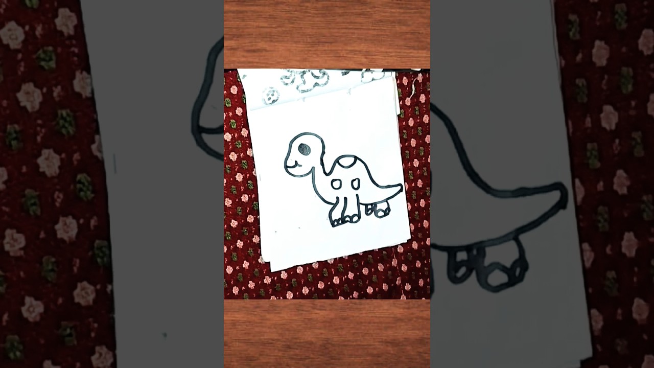 How To Draw Cute Dinosaur 🦖 Drawing 