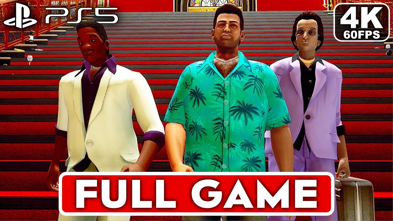 GTA VICE CITY Gameplay Walkthrough FULL GAME [4K 60FPS PS5] - No Commentary