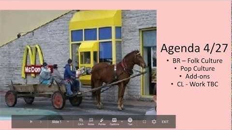 APHUG - 4/ 27 PPT - Unit 3 Folk/Pop Culture.pptx - Google Slides