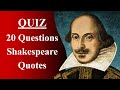 Shakespeare Quotes (20 Questions) KS2