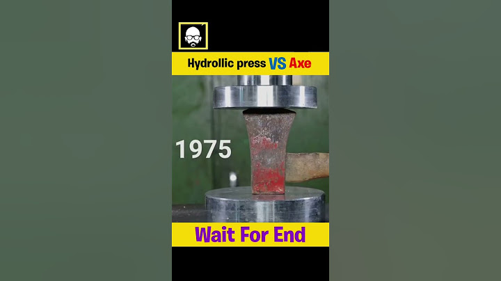 OLD AXE VS NEW AXE! HYDRAULIC PRESS TEST!#hydralic #axe