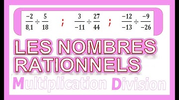 Maths 3ème - Les Nombres Rationnels Multiplication et Division Exercice 13
