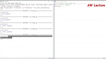Escape Sequence In Python