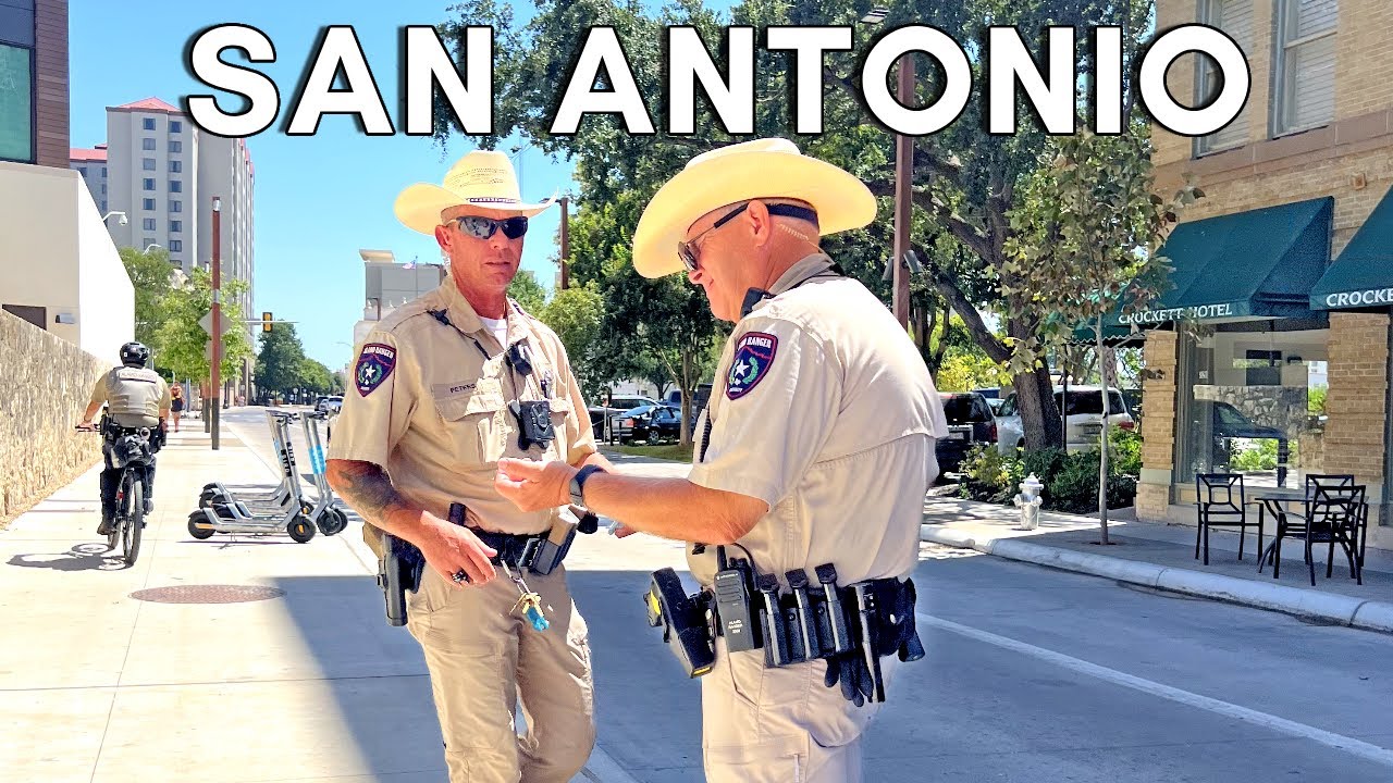 Жизнь в Сан-Антонио, Техас - Пешеходная экскурсия по центру Сан-Антонио в 4K UHD