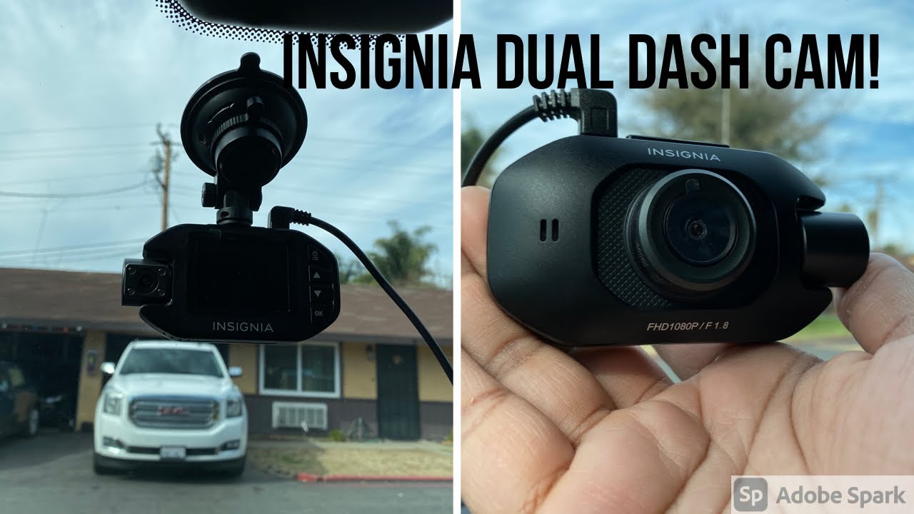 Insignia NS-DCDCHH2 Front and Rear Dual Dash Cam - Black for sale