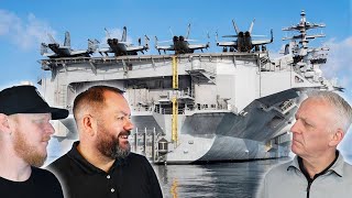 US Navy's $8.5 Billion Aircraft Carrier | OFFICE BLOKES REACT!!
