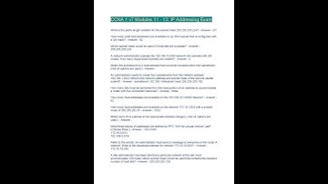 Ccna 1 V7 Modules 11 13 Ip Addressing Exam Brand New 2023