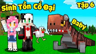 REDHOOD MỀU THỬ THÁCH SINH TỒN MINECRAFT CỔ ĐẠI TẬP 6:MỀU XÂY DỰNG CÔNG VIÊN KHỦNG LONG THỜI TIỀN SỬ