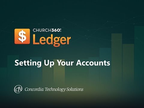 Church360° Ledger Setting Up Your Account