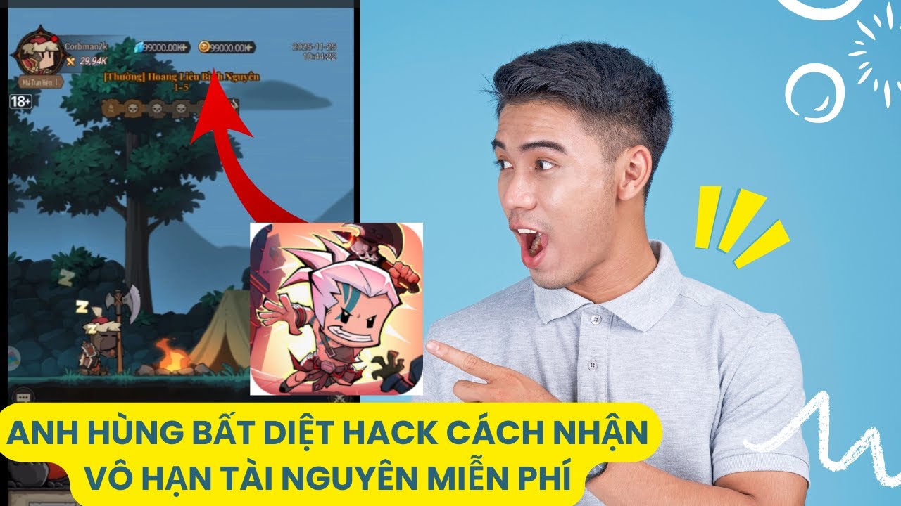 Anh Hùng Bất Diệt HƯỚNG DẪN CÁCH NHẬN VÔ HẠN TÀI NGUYÊN TRÊN IOS/ANDROID